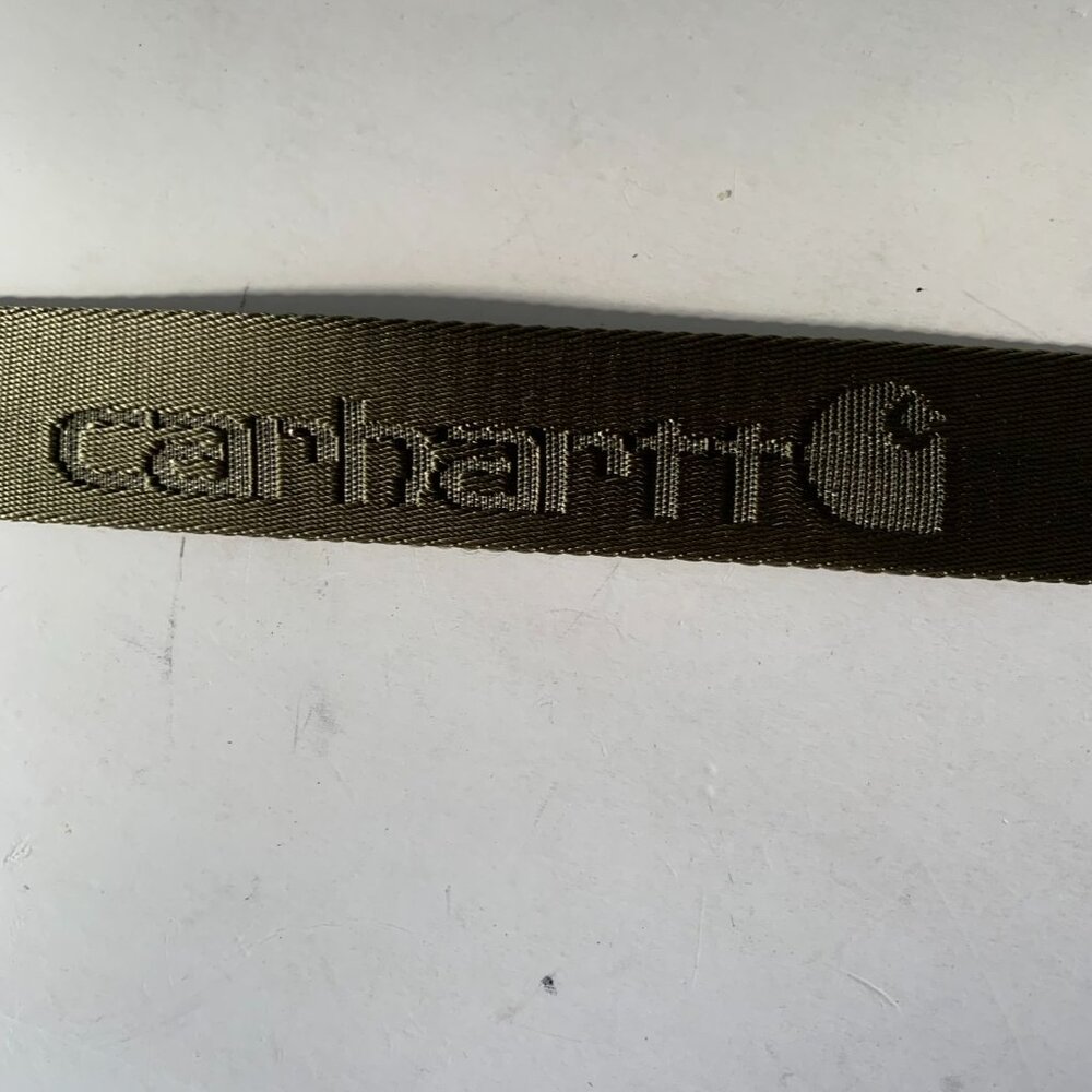 CARHARTT ARMY GREEN NYLON Webbing Ladder Lock Belt SIZE L - Picture 5 of 11